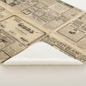 Alte Zeitung: Vintager Hintergrund. Sherpadecke (3/4)