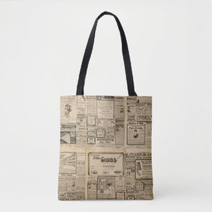 Alte Zeitung: Vintager Hintergrund. Tasche
