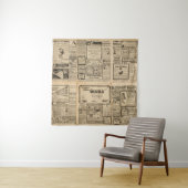 Alte Zeitung: Vintager Hintergrund. Wandteppich (Beispiel)