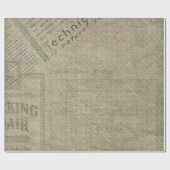 Alte Zeitungs-Packpapier-Rolle Geschenkpapier (Flach)