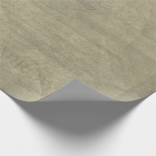 Alte Zeitungs-Packpapier-Rolle Geschenkpapier (Ecke)