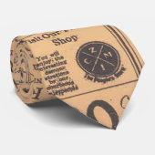 Alte Zeitungs-Seiten-Art-Krawatte Krawatte (Gerollt)