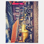 ALTE ZEITWAGEN FLEECEDECKE (Vorderseite)