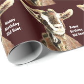 Alte Ziege Geburtstag Spaß Ziegenfarm Tier Geschenkpapier (Rolleneckpunkt)
