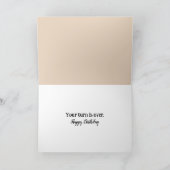 Alte Ziege zum Alten Geburtstag Karte (Innenseite)