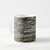 Alte Ziegelmauer: Bedrückte Textur Kaffeetasse (Vorderseite Links)