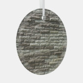 Alte Ziegelmauer: Bedrückte Textur Ornament Aus Glas (Vorderseite Rechts)