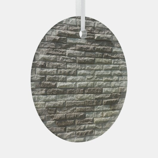 Alte Ziegelmauer: Bedrückte Textur Ornament Aus Glas (Vorderseite Rechts)