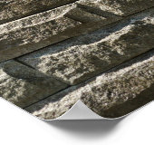 Alte Ziegelmauer: Bedrückte Textur Poster (Ecke)