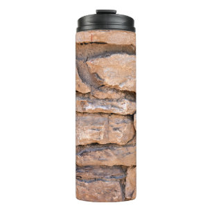 Alte Ziegelmauer. Grunge-Ziegelwand-Hintergrund. B Thermosbecher