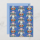 ALTE ZIEGELUNKEL SAM, FARM PATRIOTIC BILLYGOAT POSTKARTE (Vorne/Hinten)