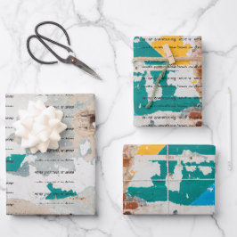 Alte Ziegelwand im Loft-Stil Geschenkpapier Set