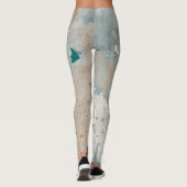 Alte Ziegelwand im Loft-Stil Leggings (Rückseite)