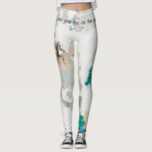 Alte Ziegelwand im Loft-Stil Leggings