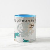 Alte Ziegelwand im Loft-Stil Tasse (Zentrum)