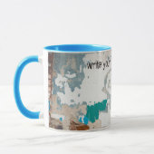 Alte Ziegelwand im Loft-Stil Tasse (Links)