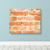 Alte Ziegelwand mit Peeling Leinwanddruck (Insitu (Holzboden))