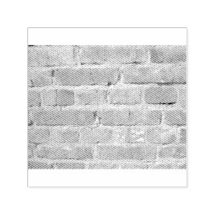 Alte Ziegelwand mit Peeling Permastempel