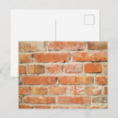 Alte Ziegelwand mit Peeling Postkarte (Vorne/Hinten)