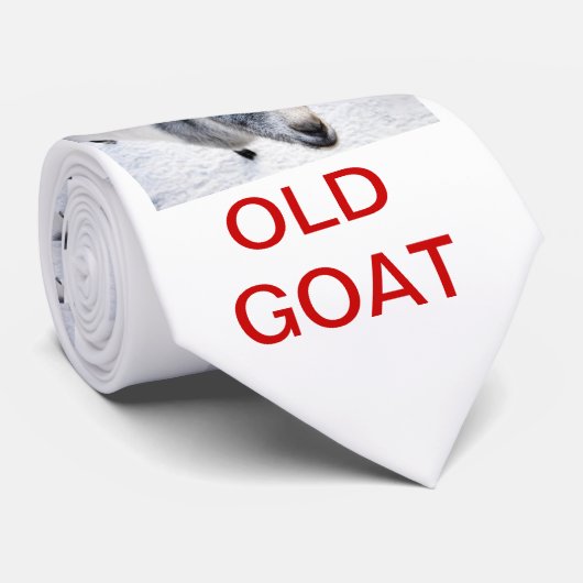 Alte Ziegen-Krawatte - weiße Krawatte (Gerollt)