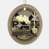 Alte Zug Namensschmuck Keramik Ornament (Links)