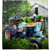 Alte Zugmaschine Duschvorhang (Vorderseite)