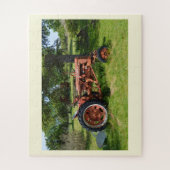 Alte Zugmaschine in Frankreich Puzzle (Vertikal)