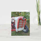 Alte Zugmaschine Karte (Vorderseite)