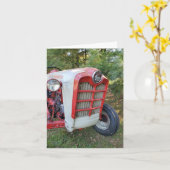 Alte Zugmaschine Karte (Gelbe Blume)