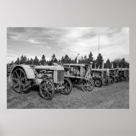 Alte Zugmaschinen Poster (Vorne)