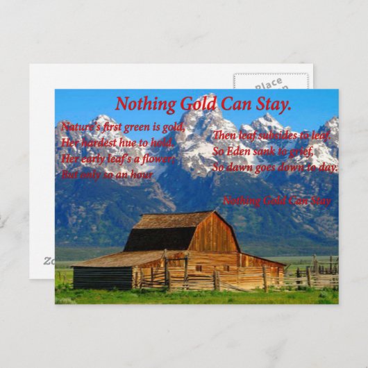 Alte Zuhause Postkarte (Vorne/Hinten)