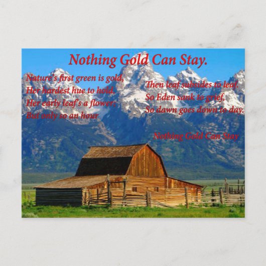 Alte Zuhause Postkarte (Vorderseite)