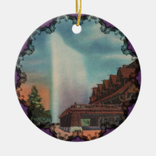 Alte zuverlässige viktorianische Verzierung Keramik Ornament