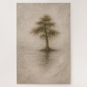 Alte Zypresse   Landschaftskunst   Puzzle