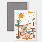 Altea Spain Costa Blanca Urlaubssache Magnet (Vorderseite/Rückseite)