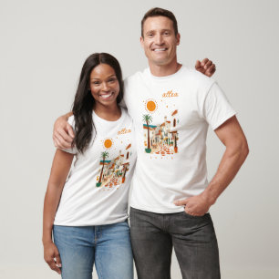 Altea Spanien schöne weiße Stadt Landschaft Kleidu T-Shirt