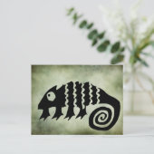 altehrwürdige afrikanische Stammessymbole Postkarte (Stehend Vorderseite)