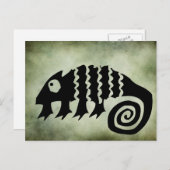 altehrwürdige afrikanische Stammessymbole Postkarte (Vorne/Hinten)