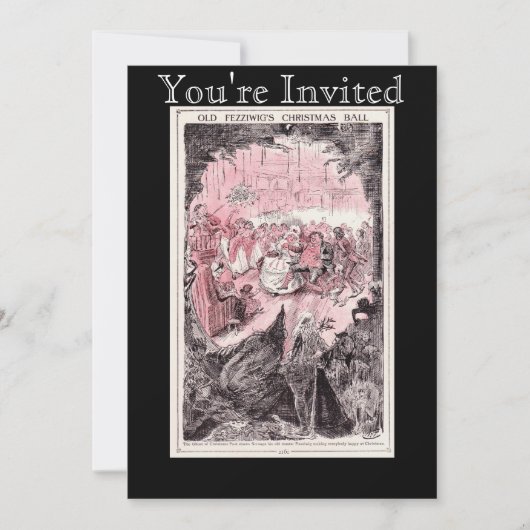 Alten Fezziwigs Weihnachtsball-Einladungen Einladung (Vorderseite)