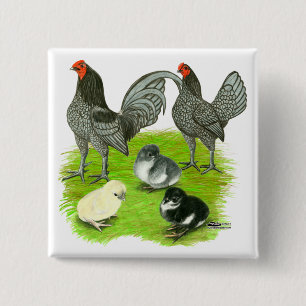Altenglische Blaue Spiel Familie Button