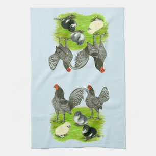 Altenglische Blaue Spiel-Familie Handtuch