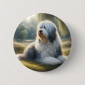 Altenglischer Schäferhund Button (Vorderseite)