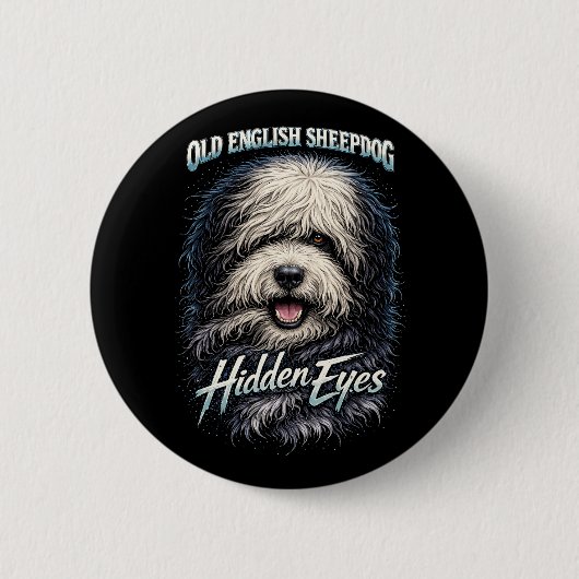 Altenglischer Schäferhund Button (Vorderseite)