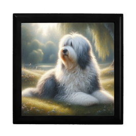 Altenglischer Schäferhund Erinnerungskiste