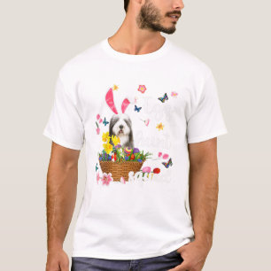 Altenglischer Schäferhund Frohe Ostern T-Shirt