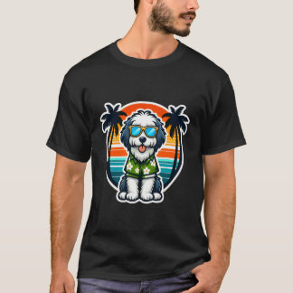 Altenglischer Schäferhund Hundebesitzer Sommer Sti T-Shirt