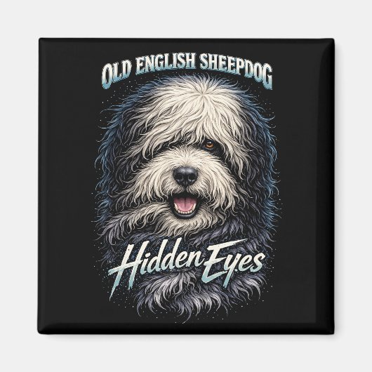 Altenglischer Schäferhund Magnet (Vorne)