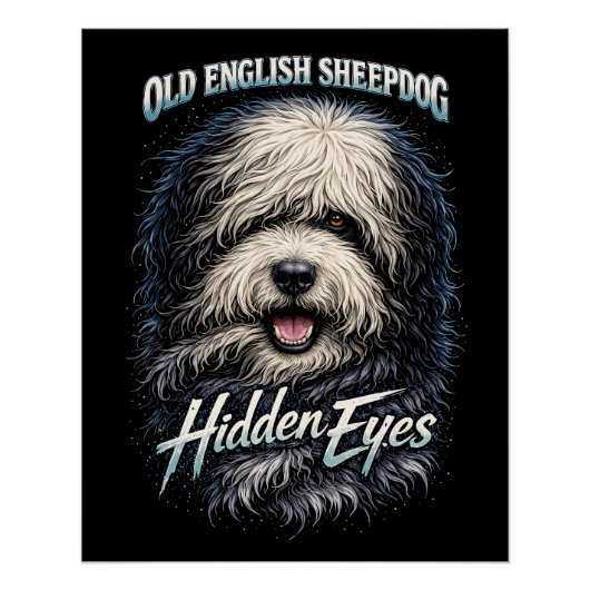 Altenglischer Schäferhund Poster (Vorderseite)