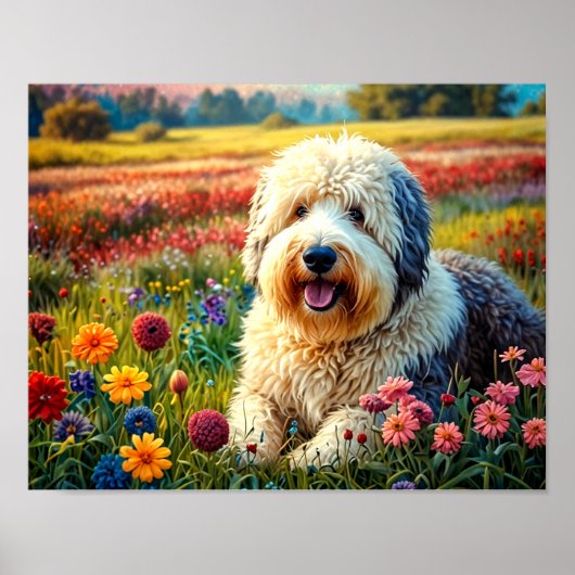 Altenglischer Schäferhund Poster (Vorne)