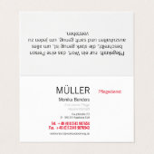 Altenpflege Ambulante Pflege Visitenkarten (Außenseite Aufgefaltet)